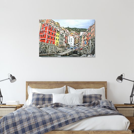 Riomaggiore Italia Canvas Afdruk (Insitu (Slaapkamer))