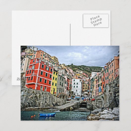 Riomaggiore, Italia - The Cinque Terre Briefkaart (Voorkant / Achterkant)