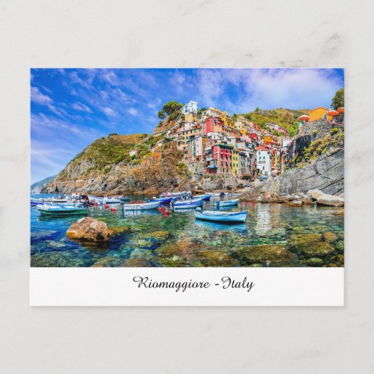 Riomaggiore Italië Briefkaart (Voorkant)
