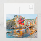 Riomaggiore, Italië Briefkaart (Voorkant / Achterkant)