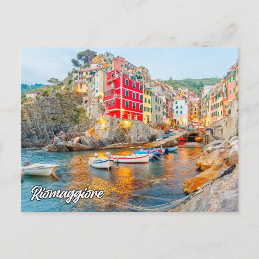 Riomaggiore, Italië Briefkaart (Voorkant)