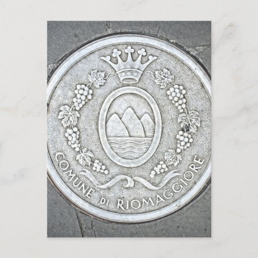 Riomaggiore, Italië - het Briefkaart Cinque Terre (Voorkant)