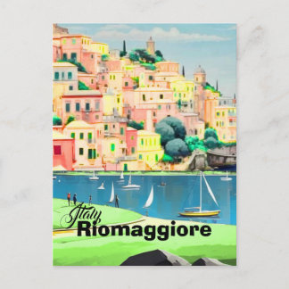 Riomaggiore Italië Reisansichtkaart | Reis Herinne Briefkaart