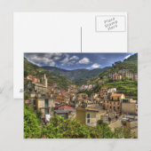 Riomaggiore. Italië reizen Briefkaart (Voorkant / Achterkant)