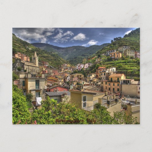 Riomaggiore. Italië reizen Briefkaart (Voorkant)