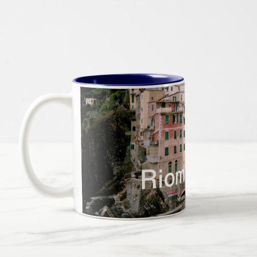 Riomaggiore Panoramisch Uitzicht Mok (Links)