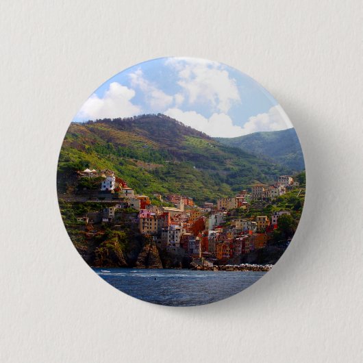 riomaggiore ronde button 5,7 cm (Voorkant)