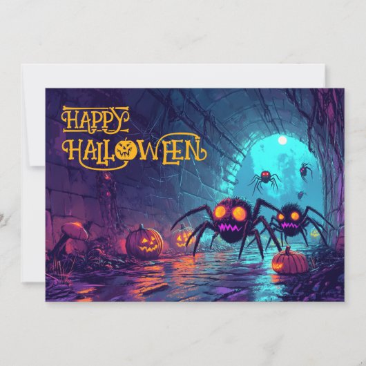 Riool Spooktacular Halloween Kaart (Voorkant)