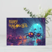 Riool Spooktacular Halloween Kaart (Staand voorkant)