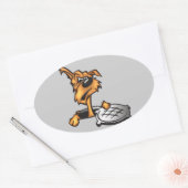 rioolbuis ovale sticker (Envelop)