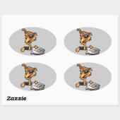 rioolbuis ovale sticker (Vel)