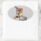 rioolbuis ovale sticker (Tas)