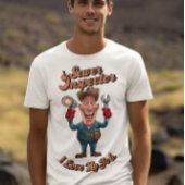 Rioolinspecteur met moersleutels t-shirt