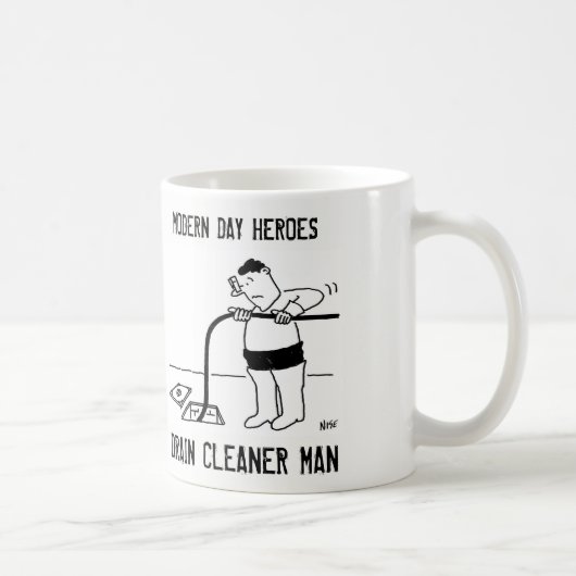 Rioolreiniger Man Koffiemok (Rechts)