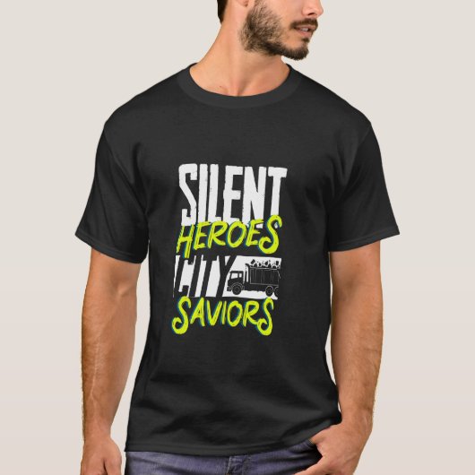 Rioolwerker Afvalinzameling Stad Redders T-shirt (Voorkant)
