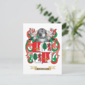 Riordan Coat of Arms (familiekust) Briefkaart (Staand voorkant)