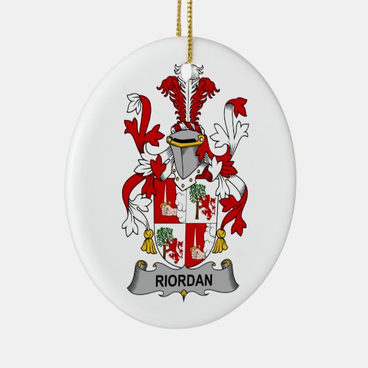 Riordan Family Crest Keramisch Ornament (Rechts)