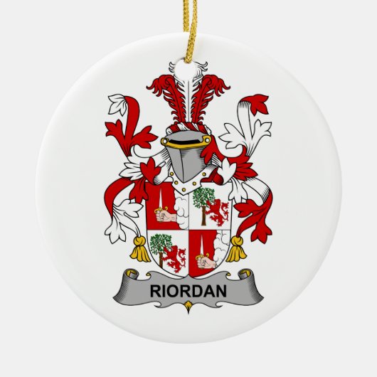 Riordan Family Crest Keramisch Ornament (Voorkant)