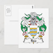 Rios Family Crest Briefkaart (Voorkant / Achterkant)
