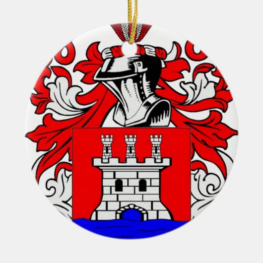 Rios-wapenschild Keramisch Ornament (Voorkant)