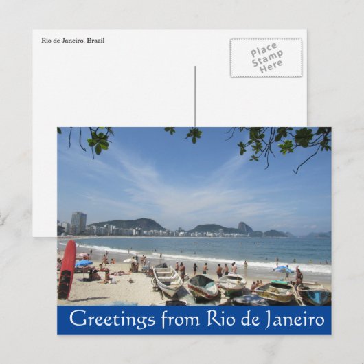 riostrandbegroetingen briefkaart (Voorkant / Achterkant)