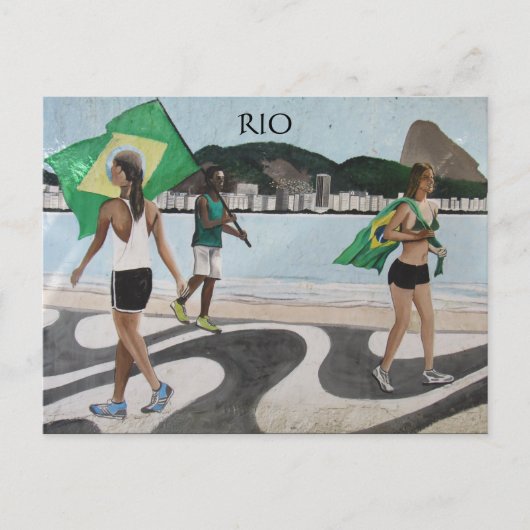 riostrandvlaggen briefkaart (Voorkant)