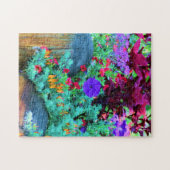 Riot Color Denver Botanical tudens Fence Flowers Legpuzzel (Horizontaal)