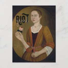 Riot Grrl Girl Briefkaart