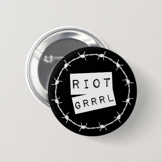 Riot Grrl Grunge Button Badge (Voorkant /achterkant)