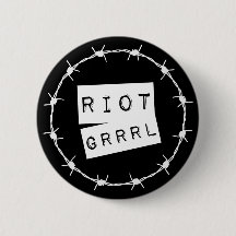 Riot Grrl Grunge Button Badge