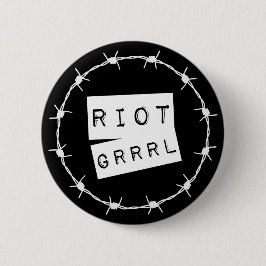 Riot Grrl Grunge Button Badge