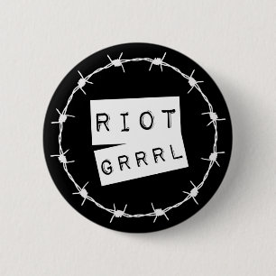 Riot Grrl Grunge Button Badge