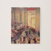 Riot in the Galleria, 1909 (olie op canvas) Legpuzzel (Verticaal)