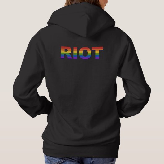 Riot. lgbt hoodie (Achterkant)