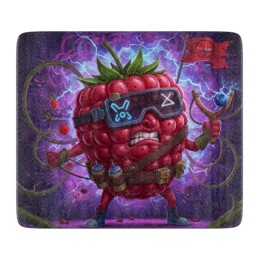 Riot Raspberry Snijplank (Voorkant)