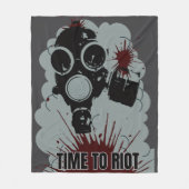 Riot Tijd Fleece Deken (Voorkant)
