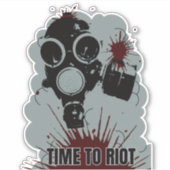 Riot Tijd Sticker (Voorkant)