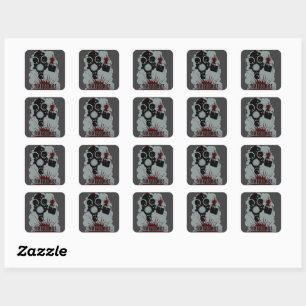 Riot Tijd Vierkante Sticker