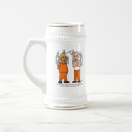 Riot Trumper Beer Stein Bierpul (Links)