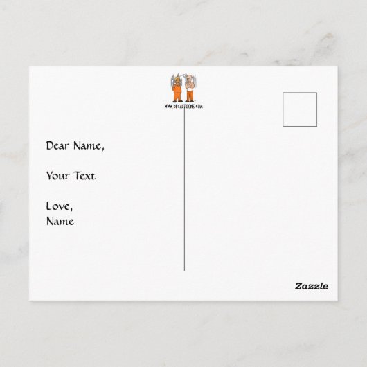 Riot Trumper Briefkaart (Achterkant)