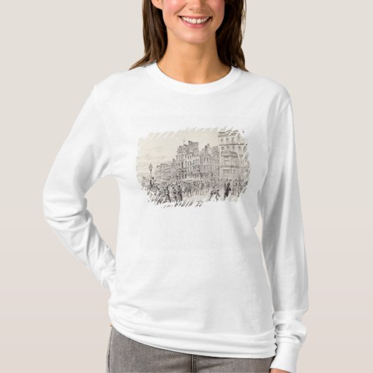 Riots in het West End of London T-shirt (Voorkant)