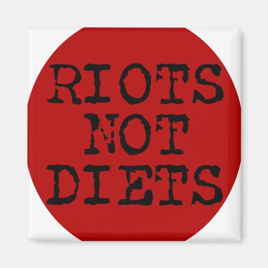 Riots niet eten magneet (Voorkant)