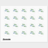 Riots niet eten ronde sticker (Vel)