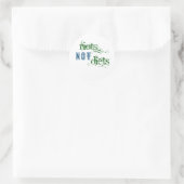 Riots niet eten ronde sticker (Tas)