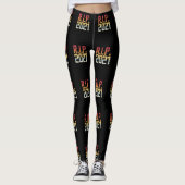 RIP 2021 New Years Eve Funny Quote Leggings (Voorkant)