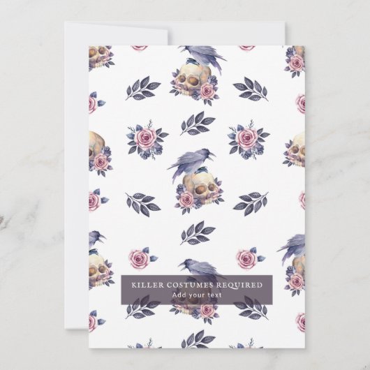 RIP 20 Verjaardag Gothic Halloween Mijlpaal begraf Kaart (Achterkant)