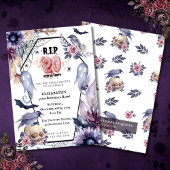 RIP 20 Verjaardag Gothic Halloween Mijlpaal begraf Kaart