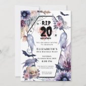 RIP 20 Verjaardag Gothic Halloween Milestone b'day Kaart (Voorkant)