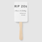 RIP 20s 21st birthday simple minimal brunch date n Handwaaier (Achterkant)