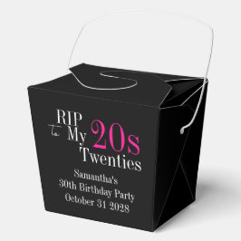 RIP 20s 30th Birthday Party Black Pink Bedankdoosjes